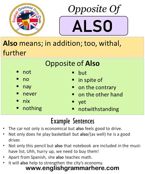 32 Synonyms & Antonyms of ALSO .